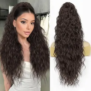 Claw Clip Wavy Ponytail Hair Extensions Long Curly Fake Ponytail Wig Natural Fluffy Loose Wave Ponytail Strong Grip Easy Install Hair for Women