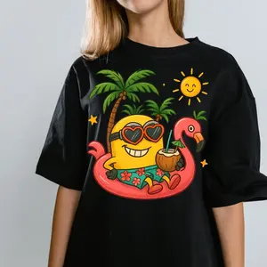 Minion Flamingo Float Shirt  Summer Beach Graphic Tee