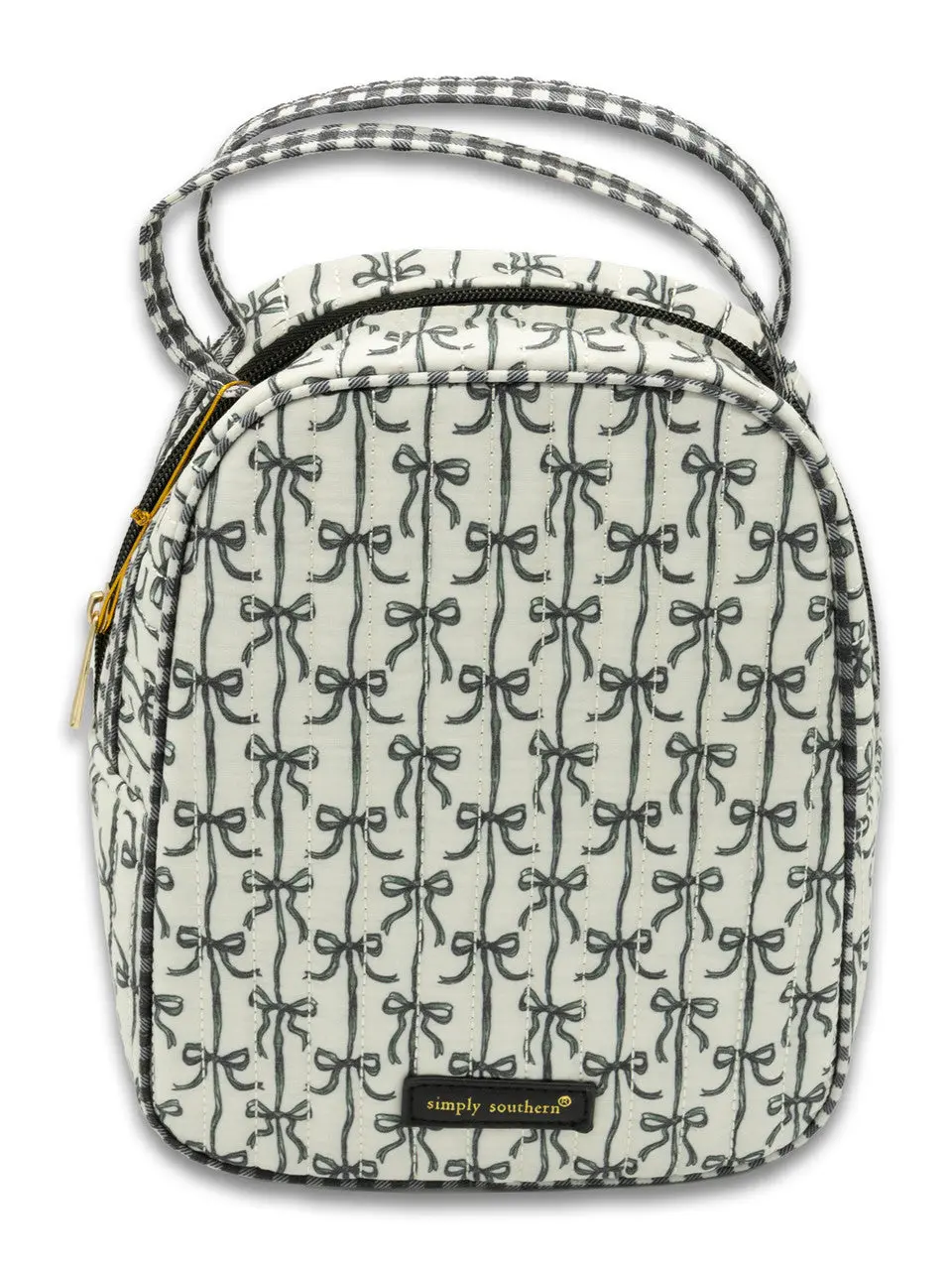 Simply Southern Quilted Black Bow Lunch Box