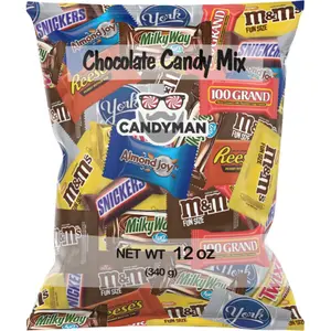CANDYMAN Chocolate Variety Pack Assorted Mini Chocolates for Snacking Gifting and Parties Birthday Pack Assortment Candy Christmas Snack Sample Pack
