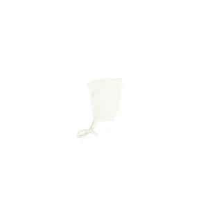 WHITE PIXIE BONNET