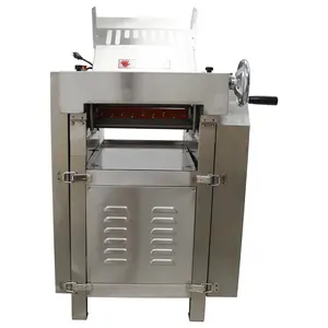 Yokoma 110V Commercial Dough Press Machine, practical bakery tool, efficiently flattens dough for bread, pizza and various pastries in commercial kitchens.