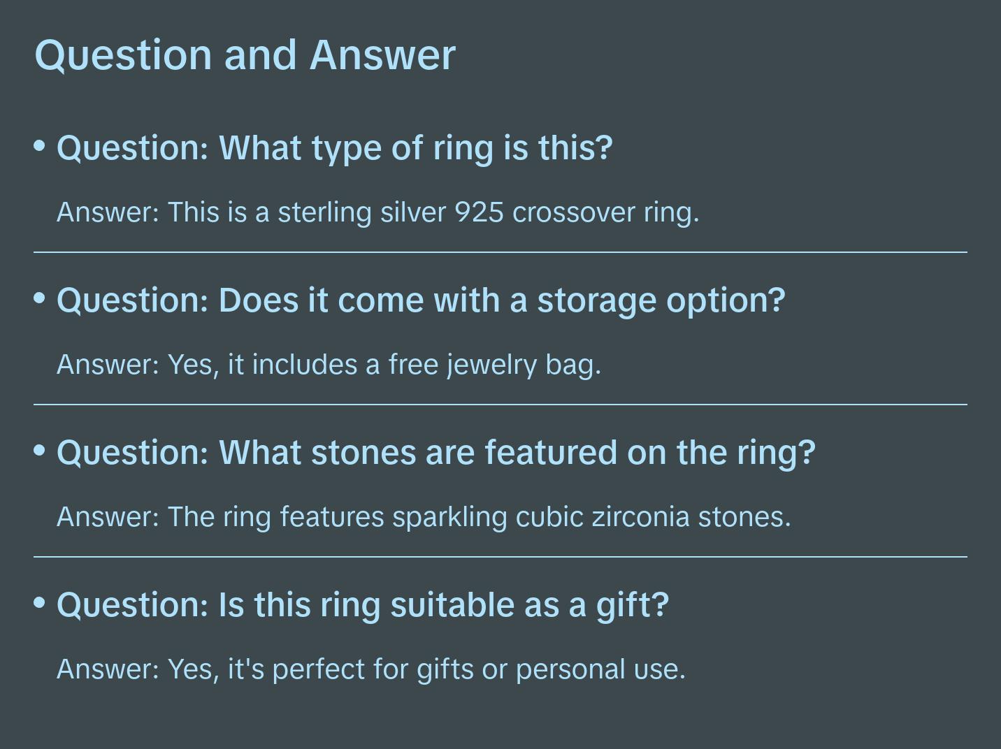 Brand New Sterling Silver 925 Crossover Ring