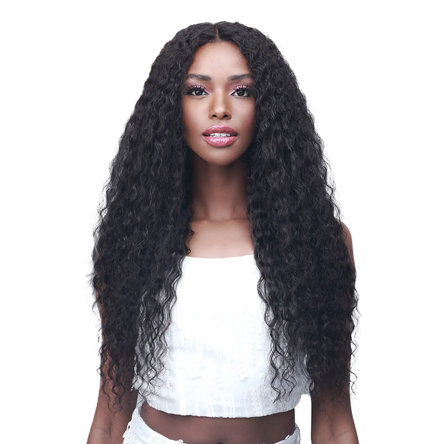 Bobbi Boss Unprocessed Natural Human Hair 5" Deep HD Lace Part Closure - Hand-Tied, Wet N Wavy Pineapple Curl, Free-Position, Unisex, Bleach/Color/Perm Friendly (10"-16")