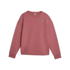 PUMA Womens Better Essentials Crew Neck Sweatshirt Casual - Red