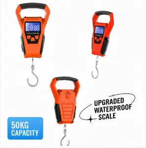 Digital Hanging Scale, 110lb/50kg Portable Handheld Weight Scale with LCD Display, Waterproof for Fishing, Luggage & Kitchen fathersdaygiftideas