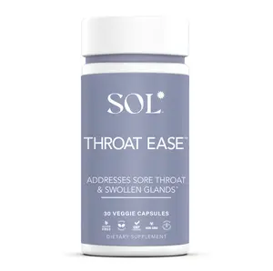 [Sol Nutrition] + [Capsules] + [Throat Ease] + [Gluten Free] + [GMO Free] + [Vegan] + [Organic] + [Dairy Free] + [GMP Certified] + [Doctor Formulated] Supplement Powder