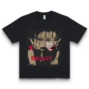 Men's Figure Print Round Neck Tee, Regular Fit Vintage Trendy Casual Short Sleeve T-shirt for Daily Wear, Men's Summer Outfit