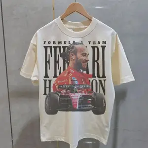 #Lewis Hamilton Ferrari F1 T-Shirt, Oversize Shirt, Vintage Outfit, Gift for fan, for him, y2k style I61