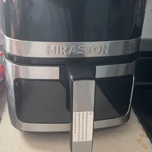 5.8QT Digital Air Fryer with Adjustable Temp &Time for Air Fry, 1400W Roast, Reheat, Easy Cooking for Veggies, Frozen Food, Meats, Lightweight Portable for Office, dorm, apartment, Stainless Steel, Kitchen Accessories, Deep Fryer, Kitchen, Air Fryers