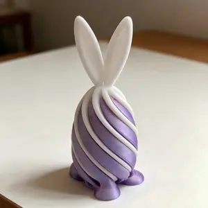New Rabbit Spinning Toy 3D Printed Ornament, Creative Bunny Doll Home Decor, Easter Decoration, Fun Holiday Gift Idea