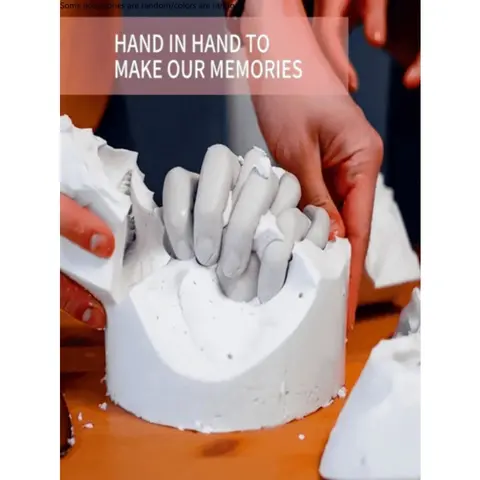 Create A Lasting Memory With This DIY Couple'S 3D Hand Model Set! Molds, Valentine's Day Gift,Toys,Toy,Gifts,Breathing Teddy,Hand,Iqos All Saints' Day, Handmade Crafts, DIY Craft Supplies, Decorative DIY Gift, DIY Materials