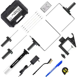 4 in 1 Hot Wire Electric   Kit, Styrofoam  Tool 15W/ 6V with Case, Heated  Carving  Kit (Toolbox White)
