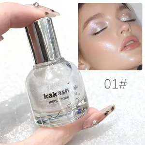 Rollerball Highlighter Liquid  | Diamond Sparkle & Pearl Glow | Water-Light & Non-Sticky | Multi-Use Shimmer for Face, Under-Eyes, Eyes, Contour & Collarbone  #LiquidHighlighter #RollerballGlow #MultiUseMakeup