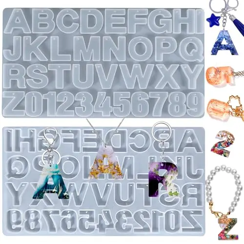 1PCS Large Alphabet Molds with Holes