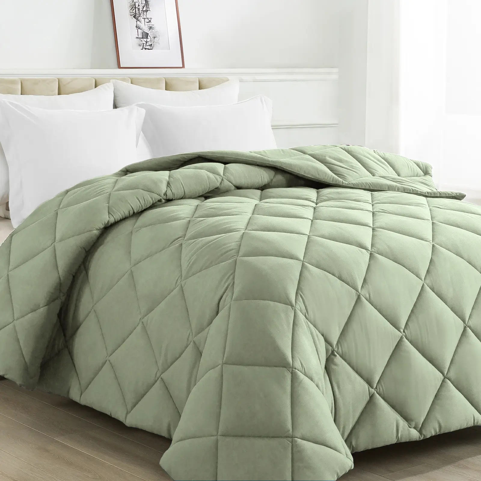 【Back To School】Comforter - Down Alternative Bed Comforters for All Season - Machine Washable