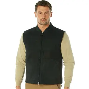 Rothco Men’s Concealed Carry Backwoods Canvas Vest - Menswear Discreet Gear Carry Vests for Tactical Professionals and Outdoor Enthusiasts - 100% Cotton Canvas & Polyester Interior - Two Interior Pockets & Magazine Pouches - 2-Way Zipper Closure - Black