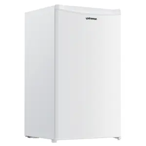 Upstreman mini fridges 3.2 Cu.Ft with Freezer Compact Single-Door Fridge for Dorm Office Bedroom BR321 Adjustable Temp Thermostat Quiet Operation 3 Shelves Crisper Drawer white fridge brands Small pantry drink fridge skincare fridge refrigerator
