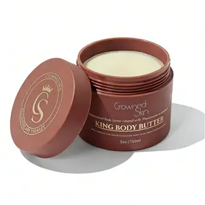 2026 Crowned Skin King Cologne Body Butter -Warm & Sensual Scent, Sandalwood & LeatherOrganic Shea & Mango Butters, MoisturizingFormula,All-Day Fragrance