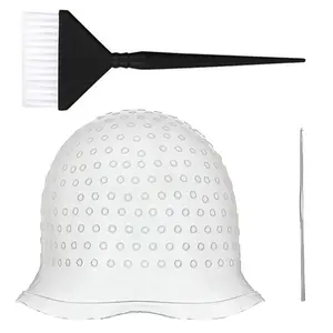 Professional Highlighter Cap with Hair Dye Brush Set, Scalp-Free Application Tool, Ideal for Salon and Home DIY Hair Coloring