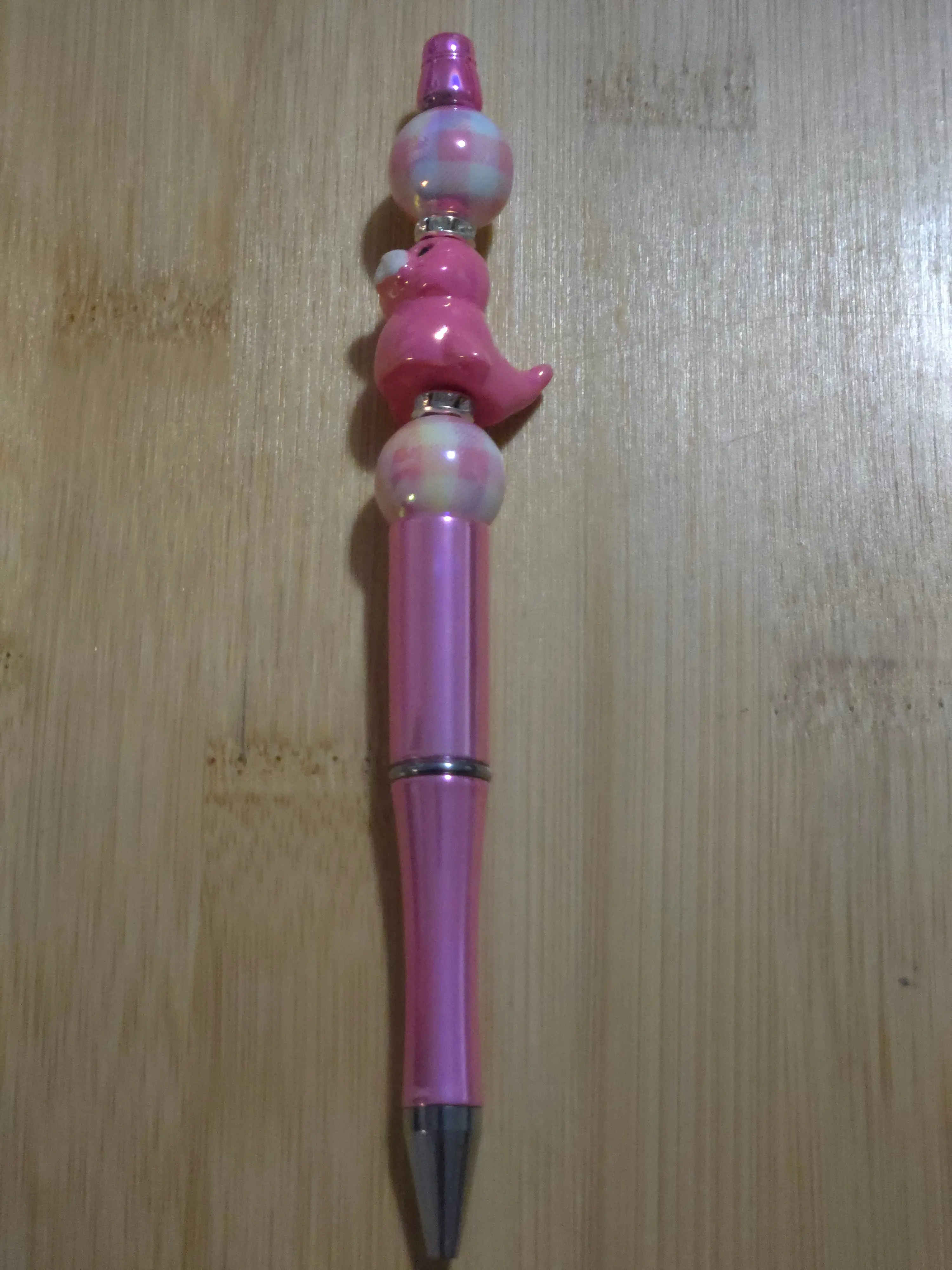 Shiney Pink Seal Beaded Pen, Office Writing Tool, Beaded Pens & Refills Set for Gift Use