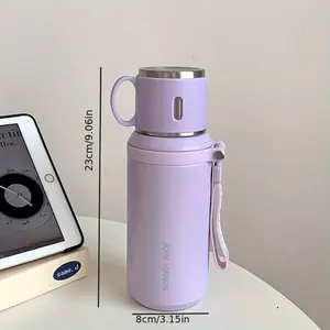 316 Stainless Steel Insulated Water Bottle - Portable, Stylish Mug for Tea & Hot Beverages | Leak-Proof for Travel & Office dual  function  cup