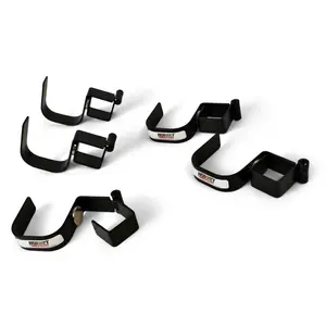HORNET 5 Pack Tree Stand Camp Pack Wire Hooks 3 3/4" & 2 1" All Steel Powder Coated Tool Less Installation for Gear Bow Rifle