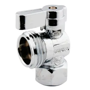 Kingston Brass  0.5 x 0.75 in. Hose Thread Angle Shut Off Valve