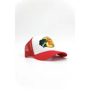 Heavy Bass Drops Trucker Hat (RED)