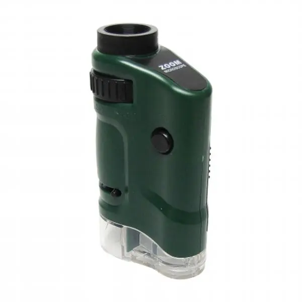 Carson Optical Micro Brite Compact Pocket Microscope, 40x-60x Zoom Lens, LED Illumination, for Office Stationery and School Educational Supplies
