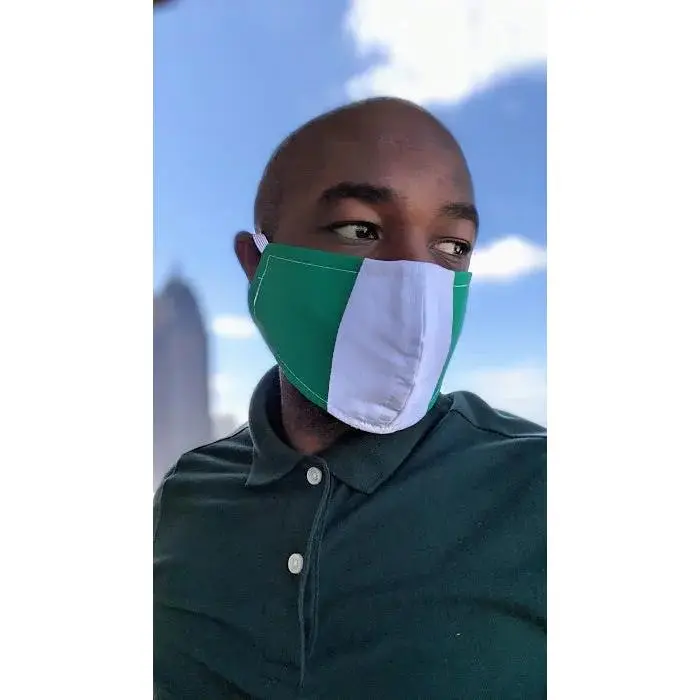 Dupsies Nigerian Flag African Face Mask-DP9JAFM | African Fashion | Dupsie's