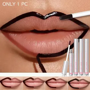 4 PCS Peel Off Lip Gloss Set, Long Lasting Matte Lip Tint Liquid Lipstick, Waterproof No Transfer Non-Drying Nourishing Lip Stain Makeup, Lip Stain Kit, Glossy Lip Tint