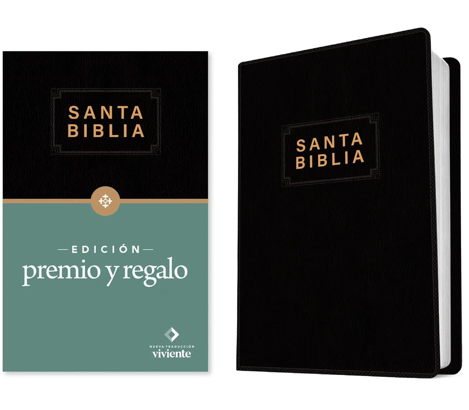 Santa Biblia NTV, Edición premio y regalo (ViniPiel, Negro, Letra Roja) (Spanish Edition)
