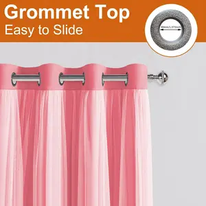 Elegant Two-Layer Door Curtain, Bedroom Living Room Light Blocking Partition, French Luxury Atmosphere Air Conditioning Wind Shield, Multiple Colors Available