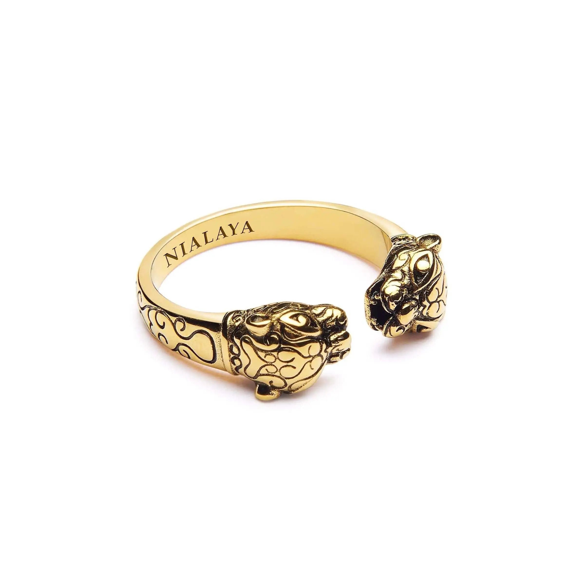Men's Gold Panther Ring