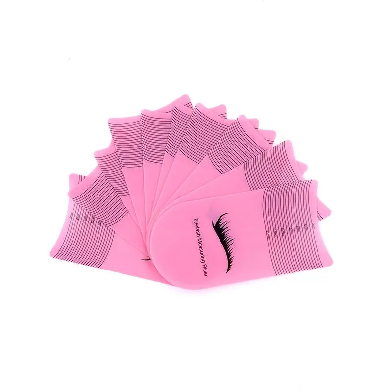 5/10PCS Eyelash Length Measuring Ruler Portable Eyebrow Soft Plastic Ruler Makeup Tool Eyelash Extension Growth Accessory 2026 New