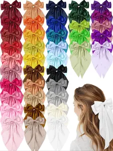 1/4/8/12PCS Women's Large Bow Hair Clip Set, Binder, Bow, Bowknot, Elegant and Stylish Accessory, Suitable for Everyday Casual Wear, Commute Attire, Valentine's Day Gift