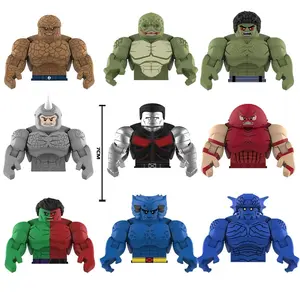 Movable Model Bricks Beast Lizard Rhino Assemble Colossus Assembly Action Figures Puzzle Toy Building Blocks Ornament Model Doll