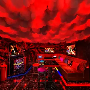 K-196.85-inch game cloud light, Game room DIY cloud light set, RGB color changing light, remote control, game room, Party hall, Party, DIY computer room -54