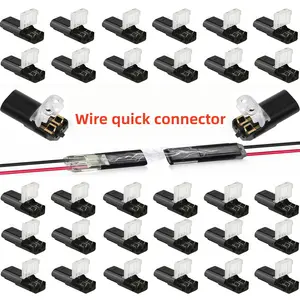 Double-Wire Plug-in LED Light Strip Connectors 2 Pin Low Voltage Wire Connectors with Locking Buckle FastConnect Plugs . Led Lighting Control Lighting Accessories