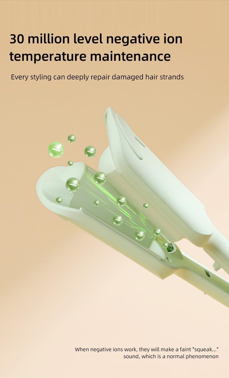 Beach Wave Curling Iron Fluffy Big Wave Ripples 32mm Splint No Damage Hair Lazy Perm Super Convenient Styling Tool