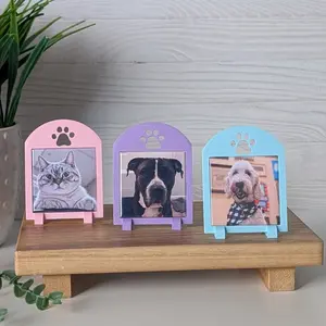 Pawprint Frame - Mini | Photo Magnet Frame | Fridge Magnet Frame | Versatile and Stylish Magnet Organizer