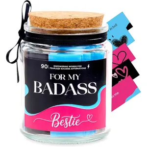 Birthday Gifts for Women -   Affirmation Jar with Inspirational Notes - Thoughtful Self-Care Message Jar, Sentimental Friendship  for Her, Ready to