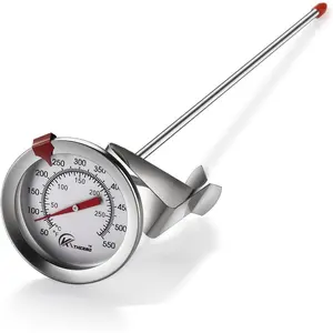Candy/Deep Fry Thermometer with Instant Read,Dial Thermometer,12" Stainless Steel Stem Meat Cooking Thermometer,Best for Turkey,BBQ,Grill,Analog display Kitchen Utensils