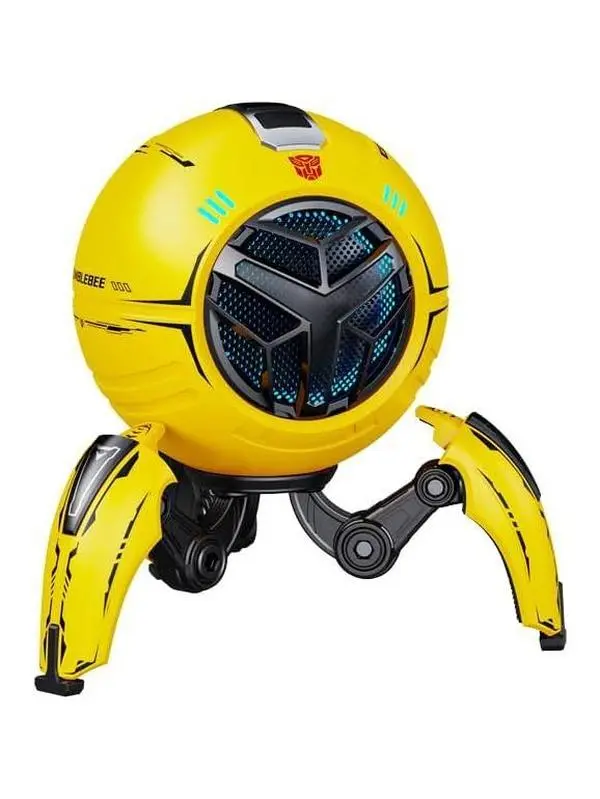 TRANSFORMERS Bumblebee Portable Bluetooth Speaker with 5.4 Wireless Connectivity, RGB LED Light, Stereo Bass Sound, TWS Pairing, 3H Playtime, 5V/1A DC Charging, 90% Transmission Speed, Rechargeable Audios for Home Party, Gift Ideas, Bass Speakers, Outdoor