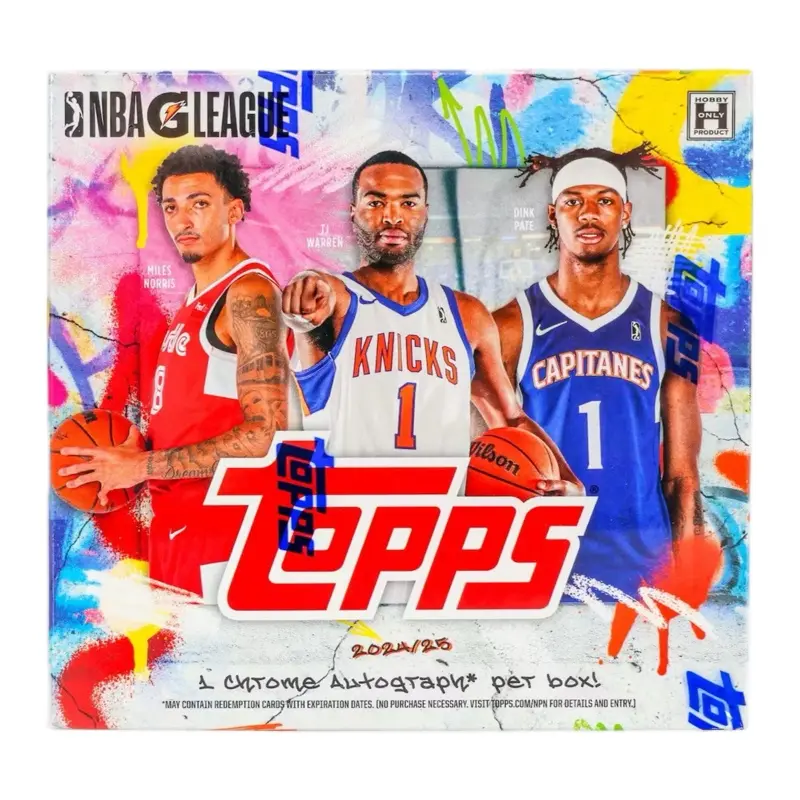 2024/25 Topps G-League Basketball Hobby Box - Sports Card Packs (8 Cards/Pack, 1 Autograph Per Box) - Young Prospects Collectible Trading Item