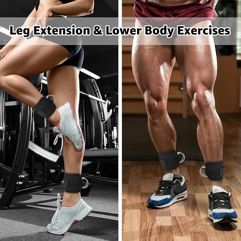 Ankle Strap for Cable Machine – Premium Padding and Comfort for Cable Exercise Machines, Cable Exercise Attachment for Home & Gym, Glute Workouts - Kickbacks, Leg Extensions, Hip Abductors