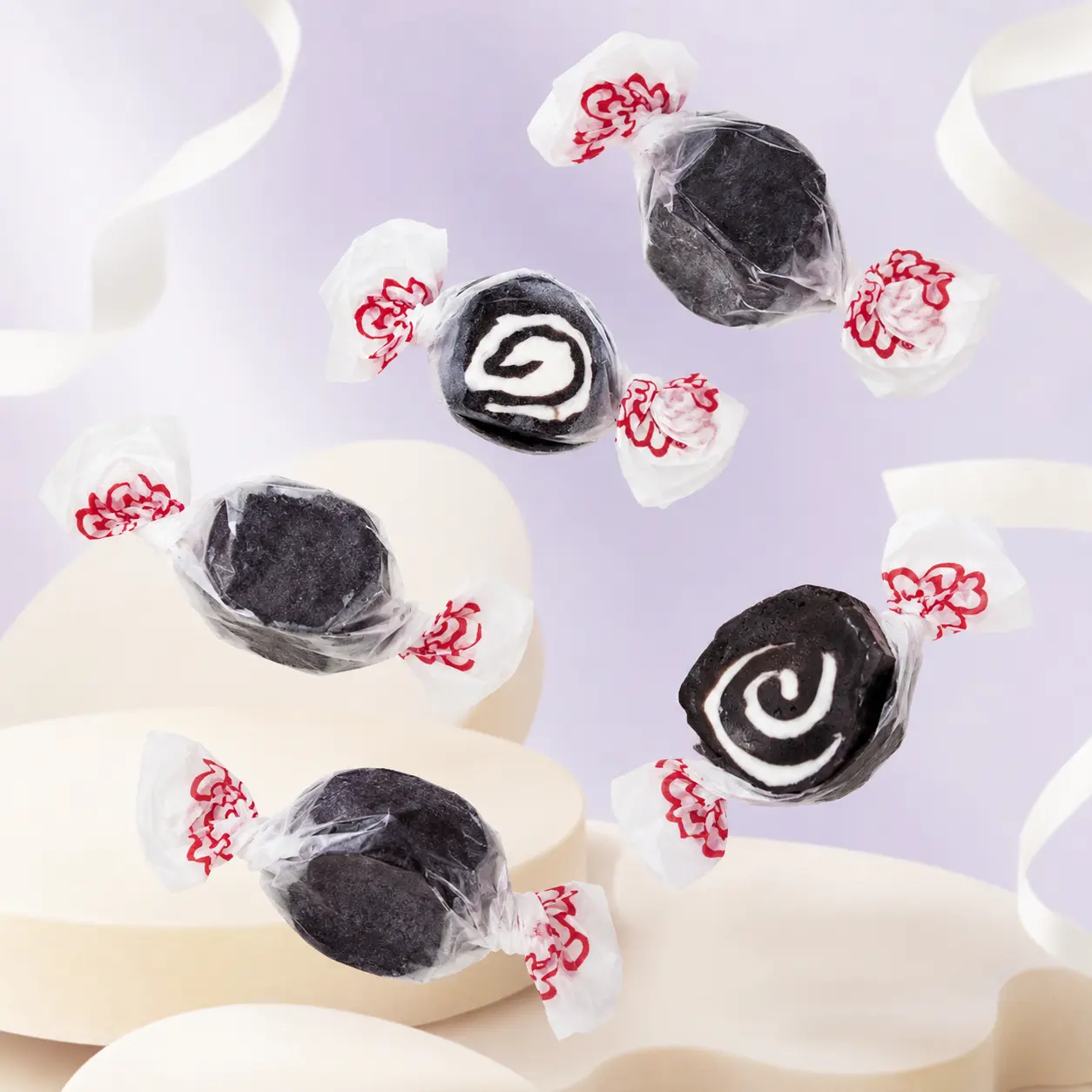 Black Licorice Swirl Salt Water Taffy