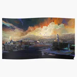 Skyline Poster - Stunning and Detailed Art Print of a Beautiful City Skyline