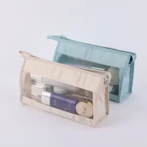 Multifunctional Travel Cosmetic   Portable Mesh Organizer Waterproof Toiletry Pouch for Women Makeup Storage Travel Essentials Vacation Beauty Storage